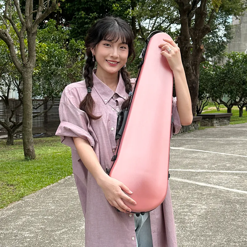 UNO Case 幻彩系列 小提琴三角盒 拉絲玫瑰粉