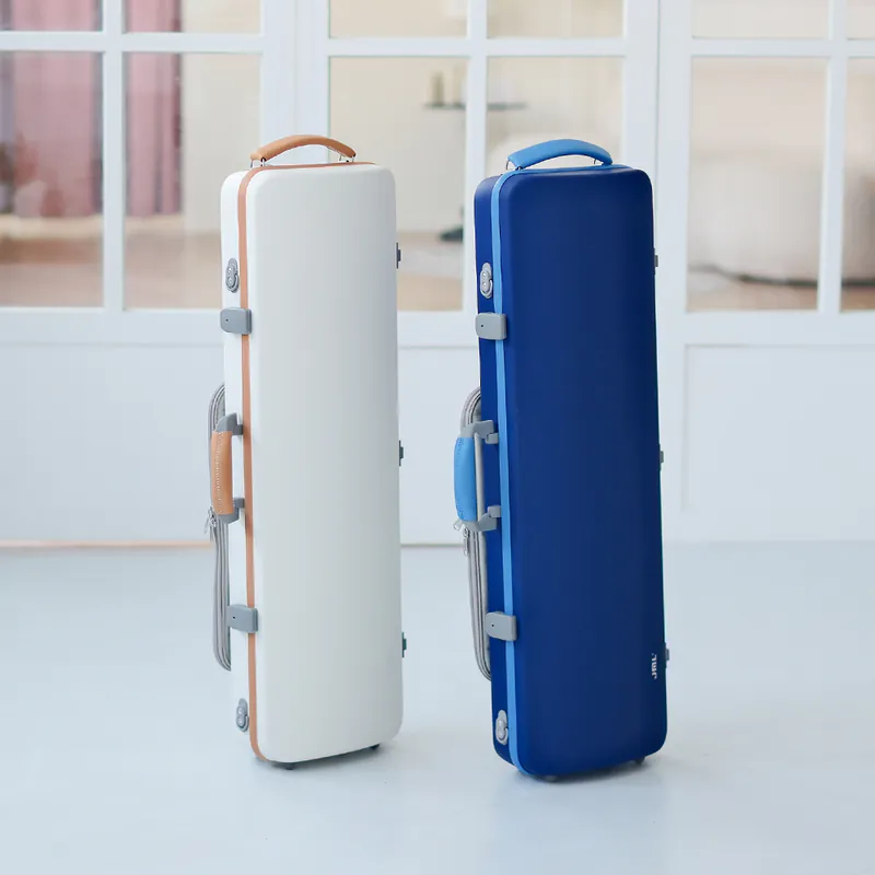 JML 柔肌系列 小提琴四方盒-譜袋 白色