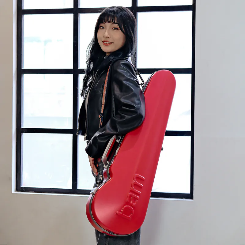 Bam GRAFFITI 塗鴉系列 (限量版) 小提琴三角盒 (覆盆子紅)