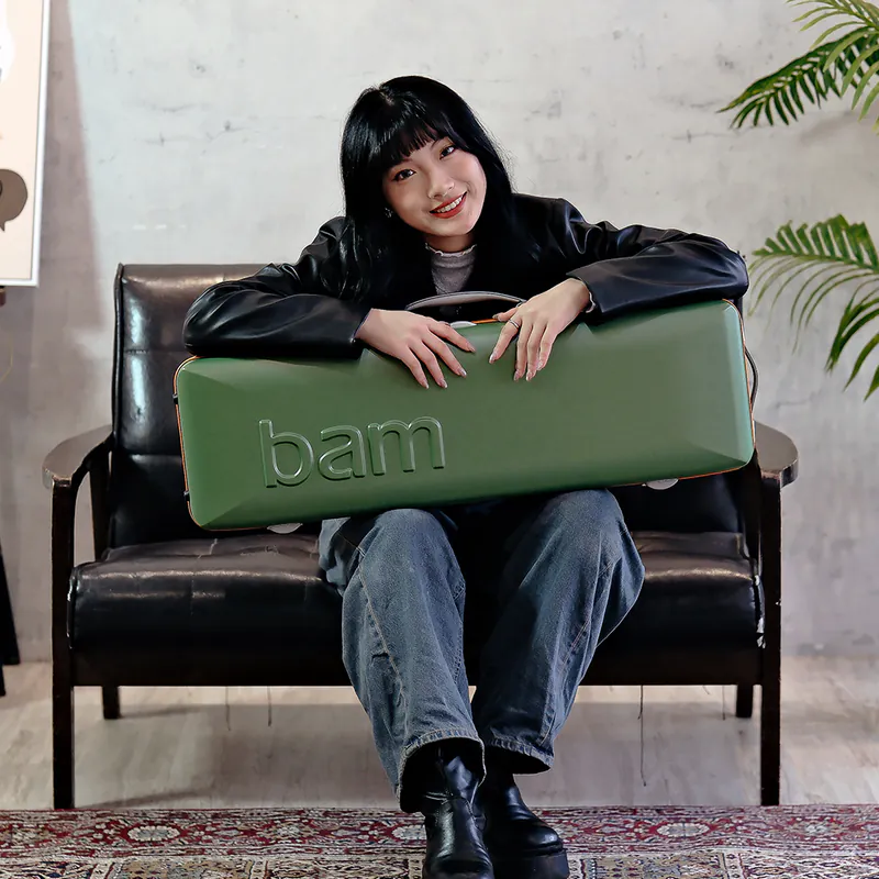 Bam GRAFFITI 塗鴉系列 (限量版) 小提琴新型方盒-譜袋 (薄荷綠)