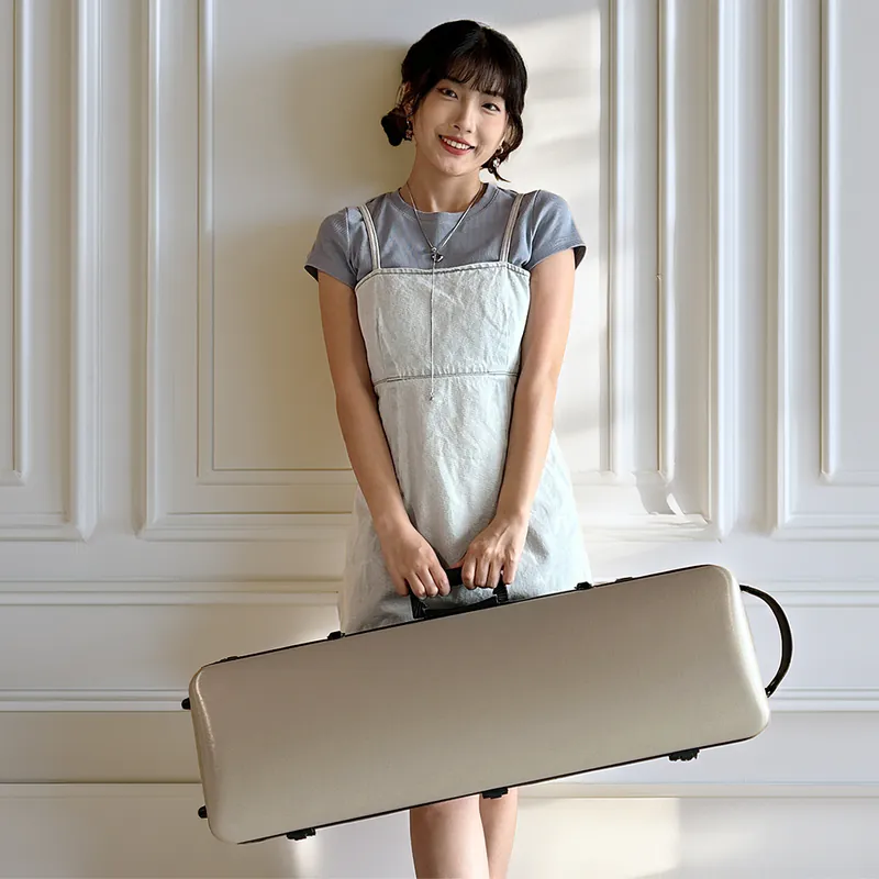 UNO Case 幻彩系列 小提琴四方盒 拉絲香檳金