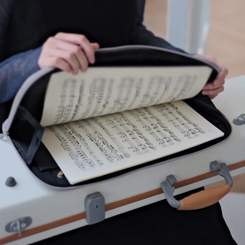 JML 柔肌系列 小提琴四方盒-譜袋 (紫色):圖片 5