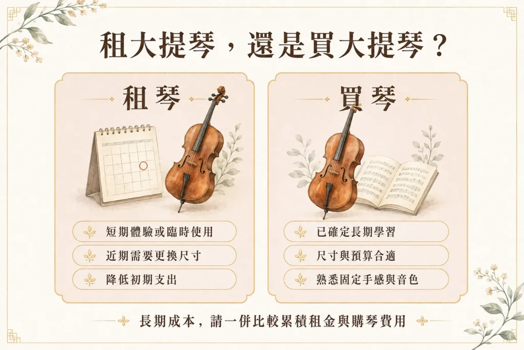 租大提琴還是買大提琴
